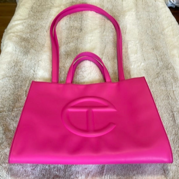 Telfar Medium Pink Azalea Shopping Bag - Picture 2 of 13